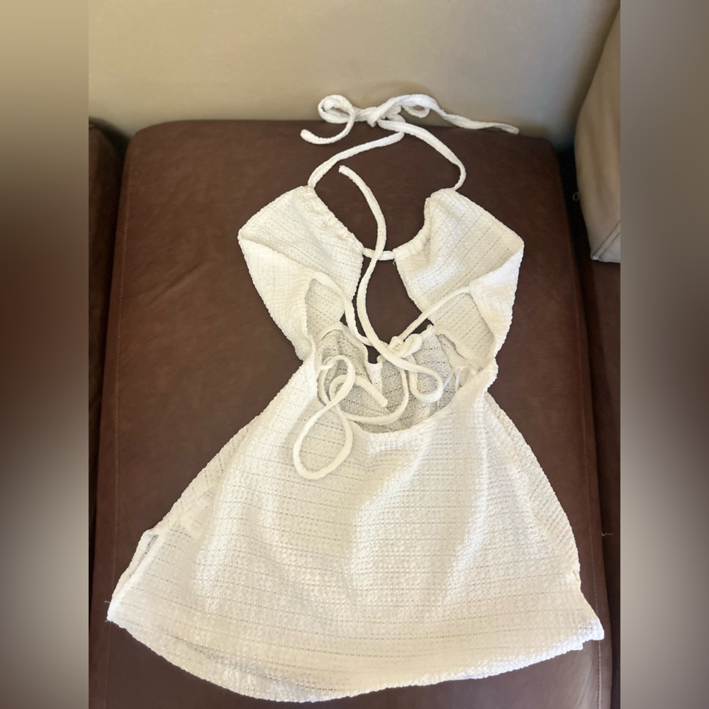 Peppermayo White Crochet Halter Top - Picture 2 of 3